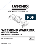 Operation Manual WEEKEND WARRIOR HD (2020-04 F07011720 EN)