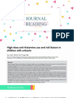 Journal Reading - High Dose Antihistamin Use