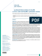 Educational Interventions in Health Services and o