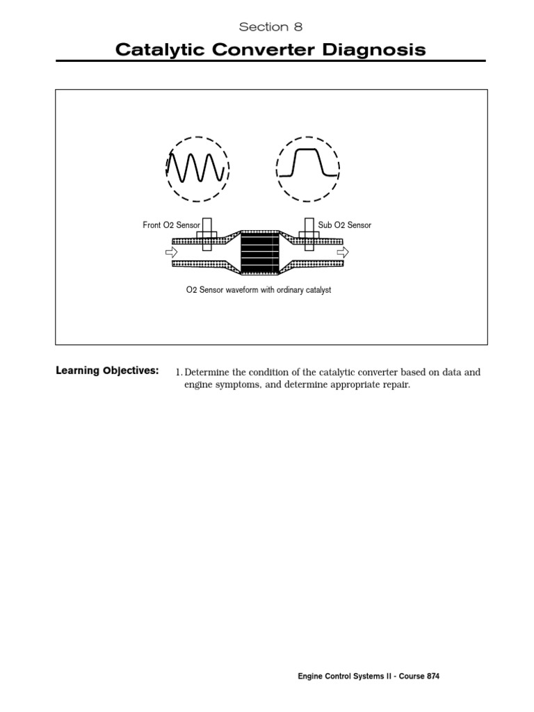 Catalytic Converter Diagnosis Section 8 PDF Engines Chemistry