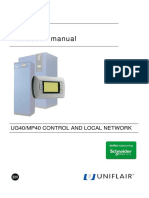 Uniflair Instruction Manual: Ug40/Mp40 Control and Local Network