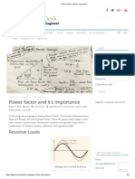 Power Factor and It's Importance