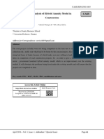 Analysis of Hybrid Annuity Model in Construction HEB Cass: Anmol Taneja & Dr. Rosy Kalra