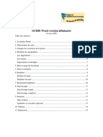 Guide Word 2003 (Version Débutante) PDF