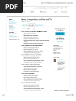 Music Composition For Film and TV - Syllabus