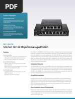 5/8-Port 10/100 Mbps Unmanaged Switch: Product Highlights