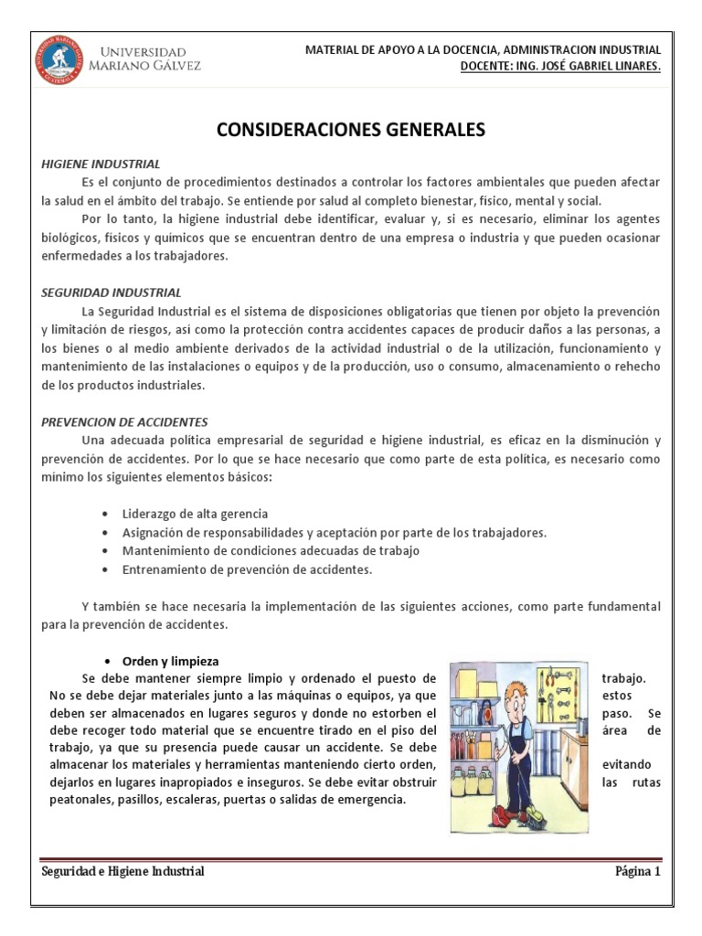 Seguridad e Higiene Industrial en Empresas | PDF | Seguridad y salud ...
