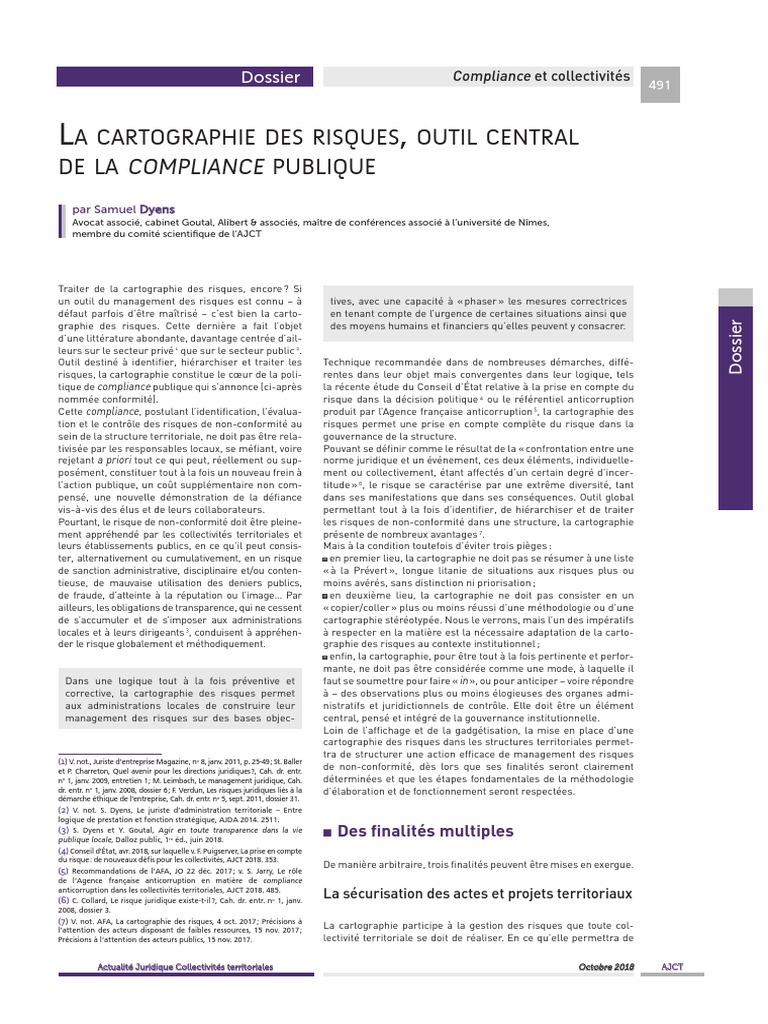 Cartographie des risques en collectivités | PDF | Risque | Gestion des ...