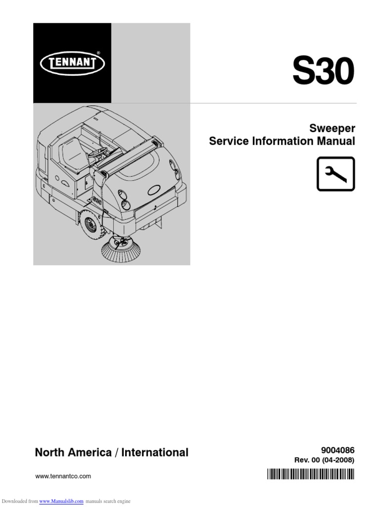Tennant S30 Service Manual PDF Horsepower Diesel Engine