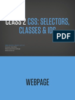 Class 2: CSS Selectors, Classes & Ids