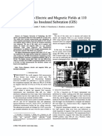 Exposure To Electric and Magnetic Fields at 110 KV Gas Insulated