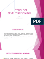 Metodologi Penelitian Sejarah