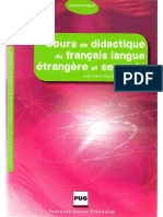 Cours de Didactique Du Français Langue Étrangère Et Seconde (J.-P. Cuq Et I. Gruca, 2008) - 2 PDF