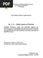 Física AL1.3 - Salto para A Piscina. 18.5