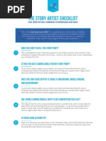 The Story Artist Checklist: For Identifying Common Storyboard Mistakes