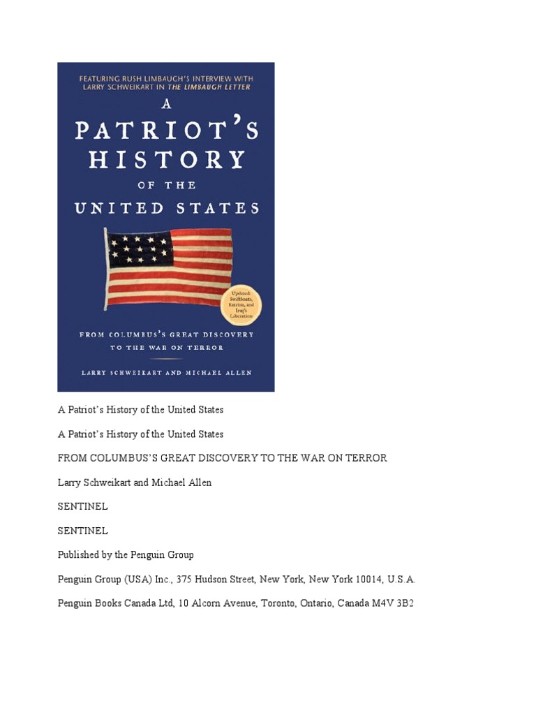 Larry Schweikart A Patriot's History of The United States PDF