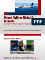 United Airlines Flight 3411 Incident: Powerpoint Presentation by Pramila Thing