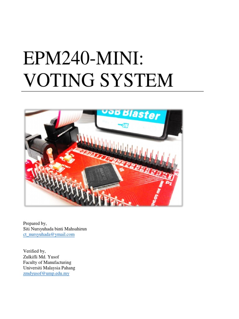Voting System Design Tutorial | PDF | Field Programmable Gate Array ...