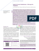 Role of Orthopantamograph in Forensic Identification: A Retrospective Study Among Chennai Population