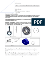 Objectives: Laboratory 1. The Structure of Mechanisms, Fundamentals and Examples