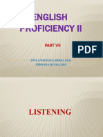 English Proficiency 2 - Ii (Listening)