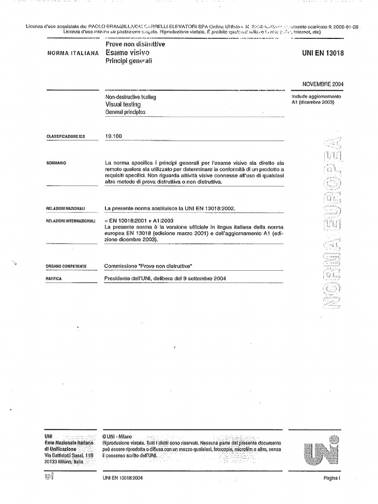 Uni en 13018 - 2004 | PDF
