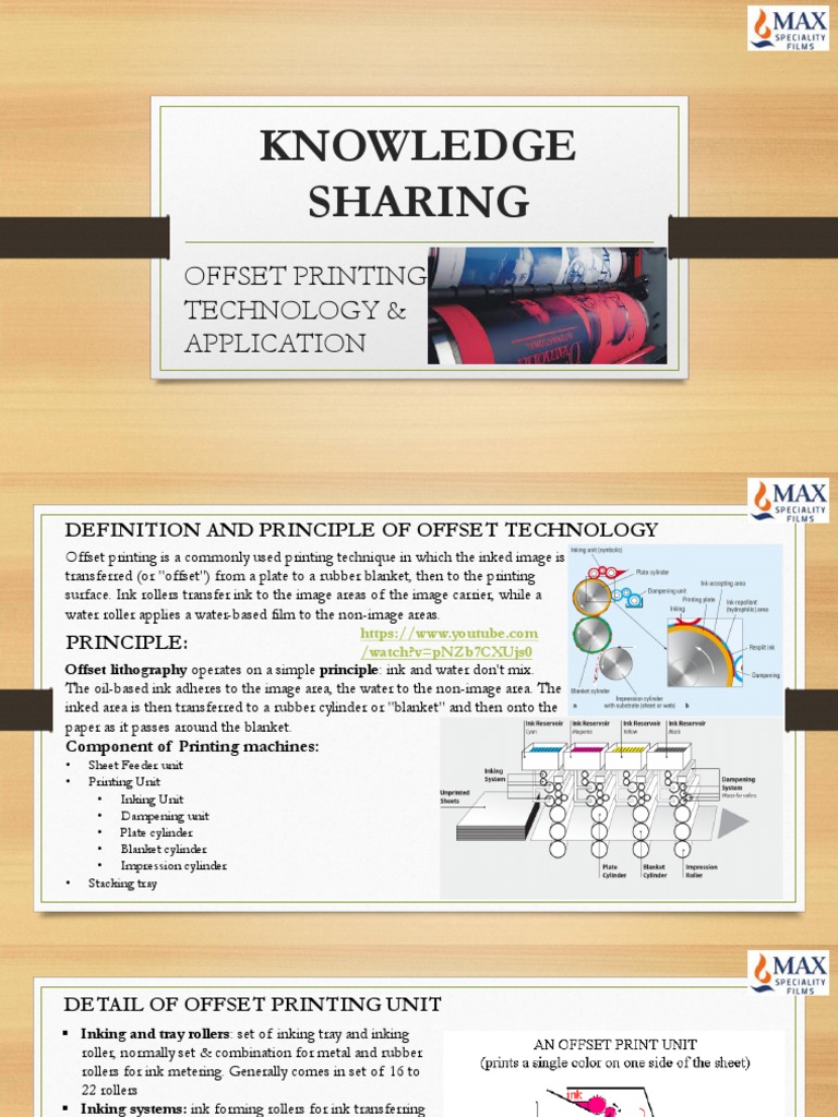KNOWLEDGE SHARING - Offset Printing Technology | PDF | Lithography ...