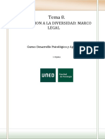 Tema 8 ATENCIÓN A LA DIVERSIDAD MARCO LEGAL