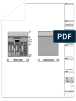 B.1. Tampak Depan 1:100 B.2. Tampak Belakang 1:100: Kota Makassar, Sul-Sel