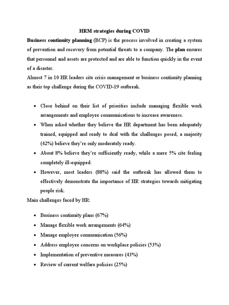 Telecommuting Strategies in HRM during COVID | PDF | Employment ...