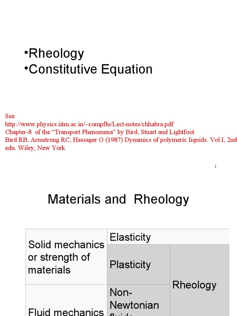 Polymer Rheology Department | PDF | Viscoelasticity | Rheology