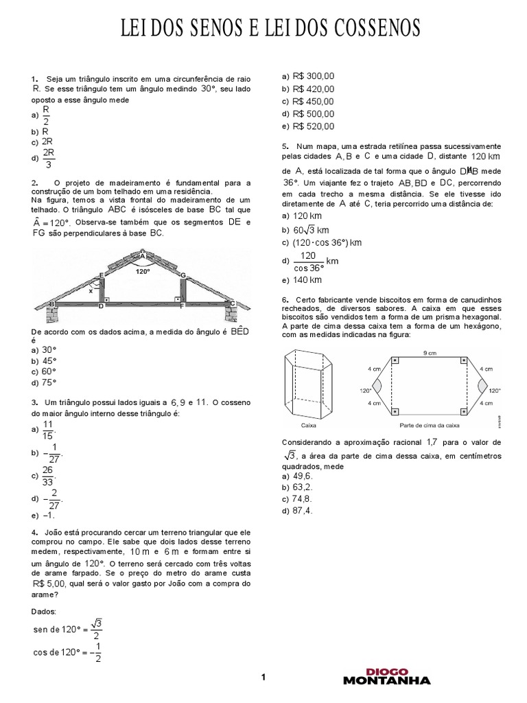 Ssa 1 Revisao PDF, PDF, Triângulo