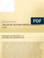 TALLER DE LECTURA CRÍTICA 6 a 8