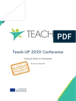 Teach-UP 2020 Conference Technical Guide: Streaming and Chat Details