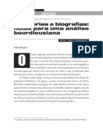 Trajetórias e biografias - notas para uma análise bourdieusiana