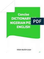 Nigerian Pidgin English Dictionary