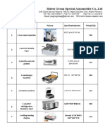 Equipment Device List For Fast Food From Joyce