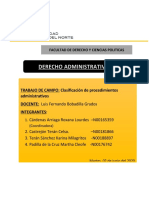 Procedimientos administrativos: clasificación y definición