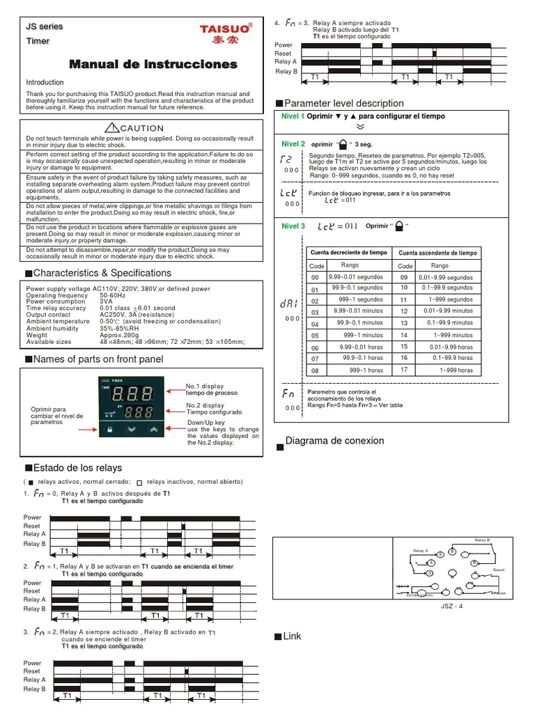 TIMER Spanish PDF Relay Equipment