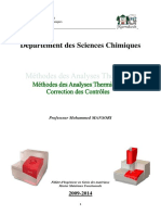 Les Contrôles Méthodes Thermiques Et Thermomécaniques 2009-2014