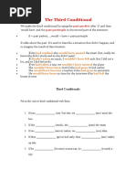 The Third Conditional: Past Perfect Past Participle