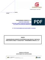 Pliego de Condiciones 17-CAAIAU08 TELEFONOS ANALOGICOS Y DIGITALES PDF