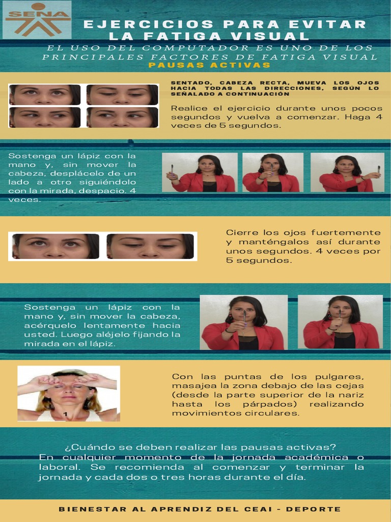 Ejercicios para Evitar la Fatiga Visual | PDF | Crecimiento personal y ...