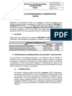 3P-PRS-06 Protocolo de Bioseguridad y Desinfección V.0