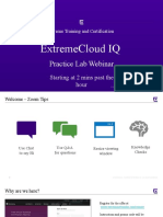 Extremecloud Iq: Practice Lab Webinar