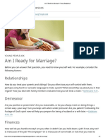 Am I Ready For Marriage - Young People Ask