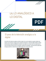 De Lo Analógico A Lo Digital