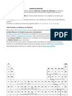 Numero de Oxidacion