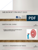 Microsoft Project 2019 - SESIÓN 5
