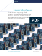 A Study in Complex Change:: Transforming A Global Public-Sector Organization